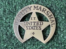 Franklin Mint Deputy Marshal Badge Sterling Silver