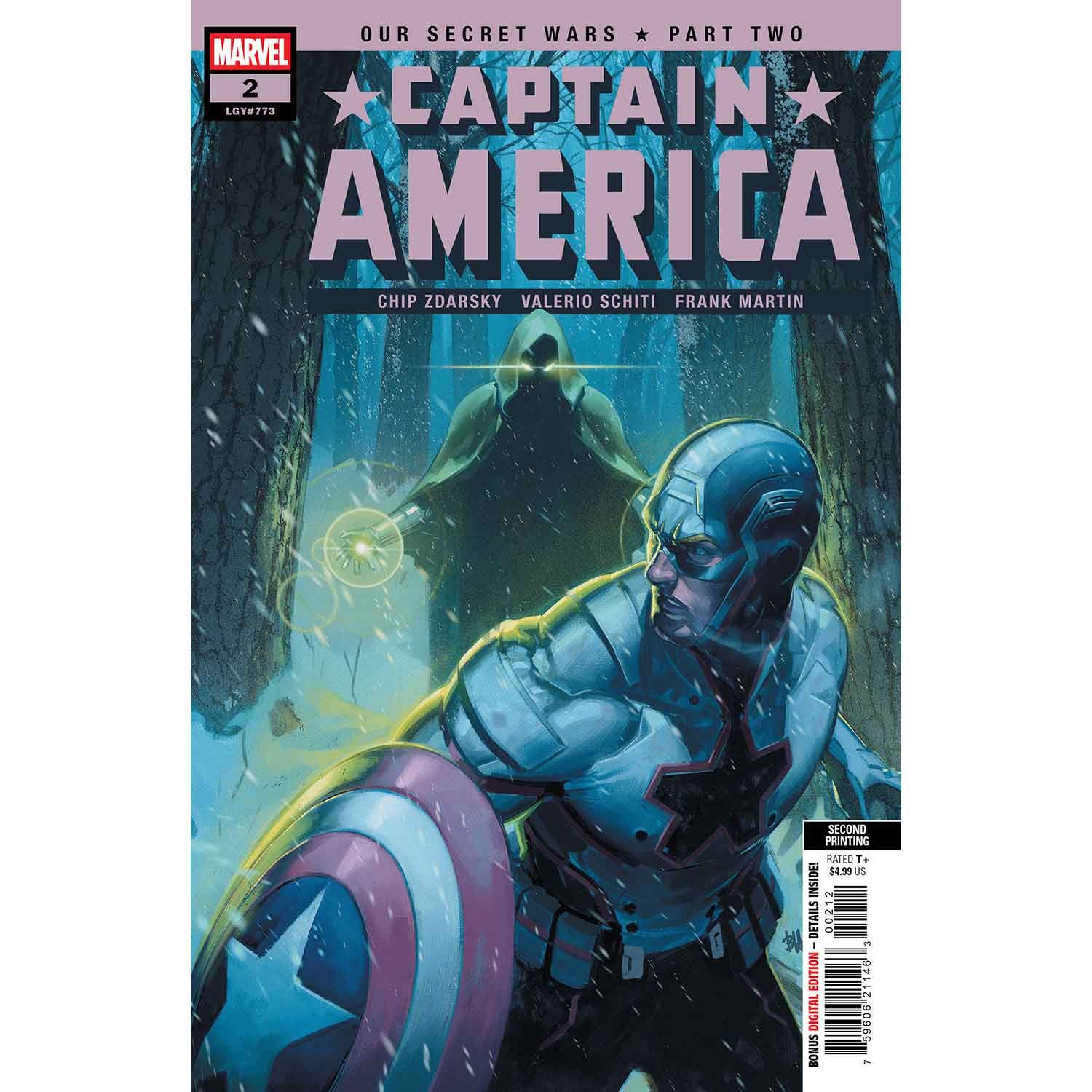 Captain America #2 Second Printing Marvel Comics