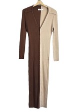 ASTR The Label Woman Long Sleeve Button Midi Sweater Dress Size: L