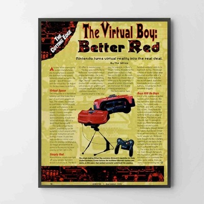 Poster Nintendo Virtual Boy Console System Glossy Unframed Poster Print G2418