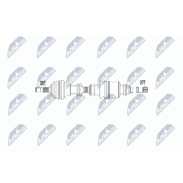 NTY Antriebswelle 942Mm Vorderachse Rechts Passend FüR CitroËN C5 | NPW-CT-017-image