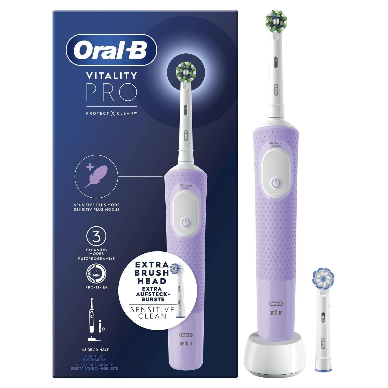 Spazzolino Elettrico Oral-B Vitality Pro Lilla: Bellezza e Igiene Braun