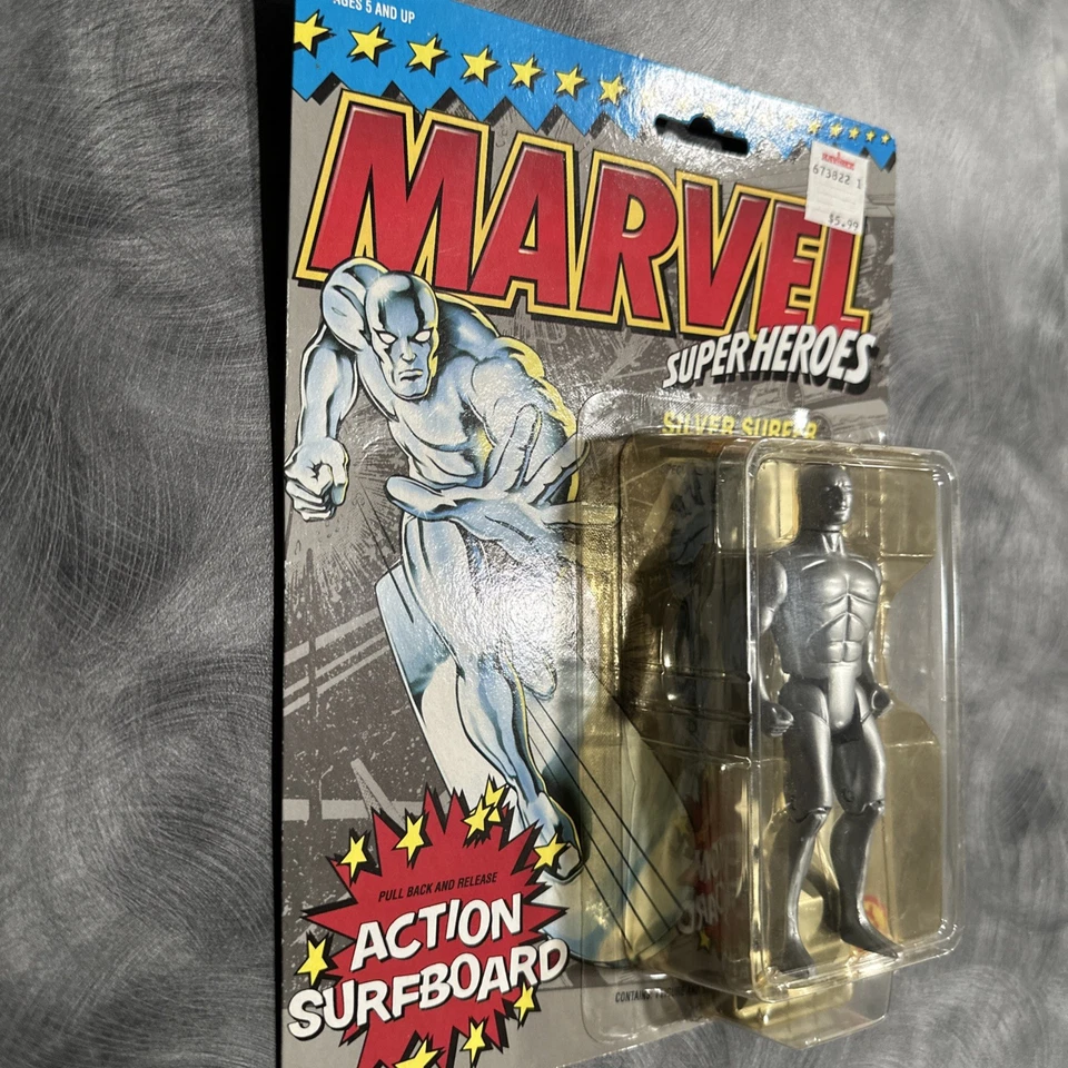 Figura de acción Toybiz The Silver Surfer Marvel Super Heroes 1990 ENVÍO GRATUITO Foto 4 de 4