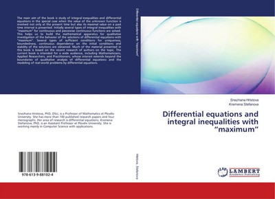 Differential equations and integral inequalities with maximum Hristova (u. a.)