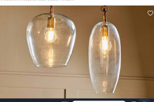Nkuku Otoro Statement Recycled Glass Cluster Pendant - Clear