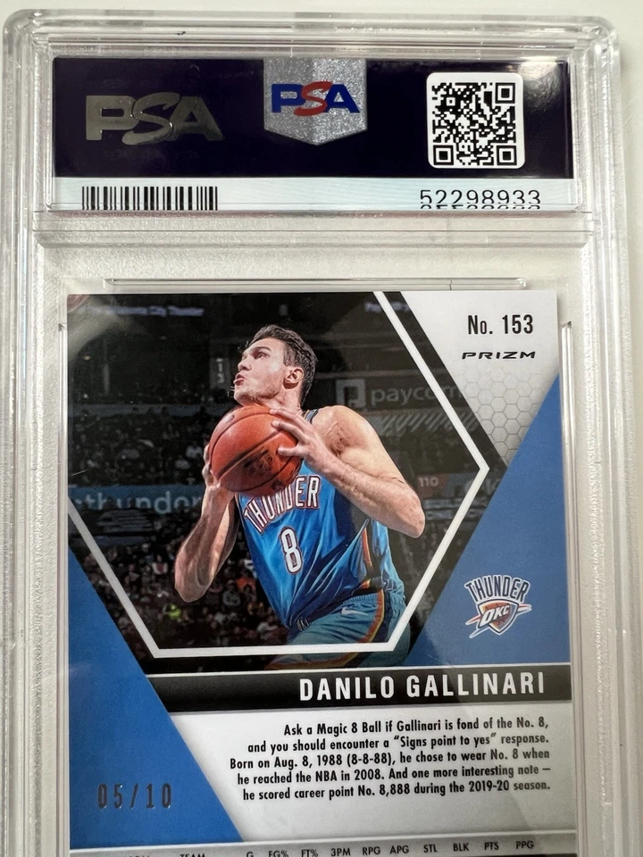 Mosaico Panini rosa fluorescente Prizm #153 2019-20 Danilo Gallinari/10 Foto 3 de 4