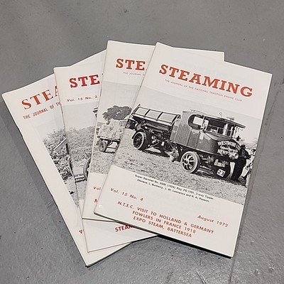 4x V15 Steaming Magazine Journal Tractor Club N1 N2 N3 N4 1972 Lot