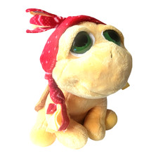 Russ Peepers Green Eyed Shelly Plush 11" Yellow Turtle Beanie 31886 Stuffed Toy