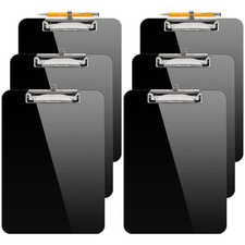 Plastic Clipboard with Pen Holder 8.5x11 Inch Low Profile Letter Size A4