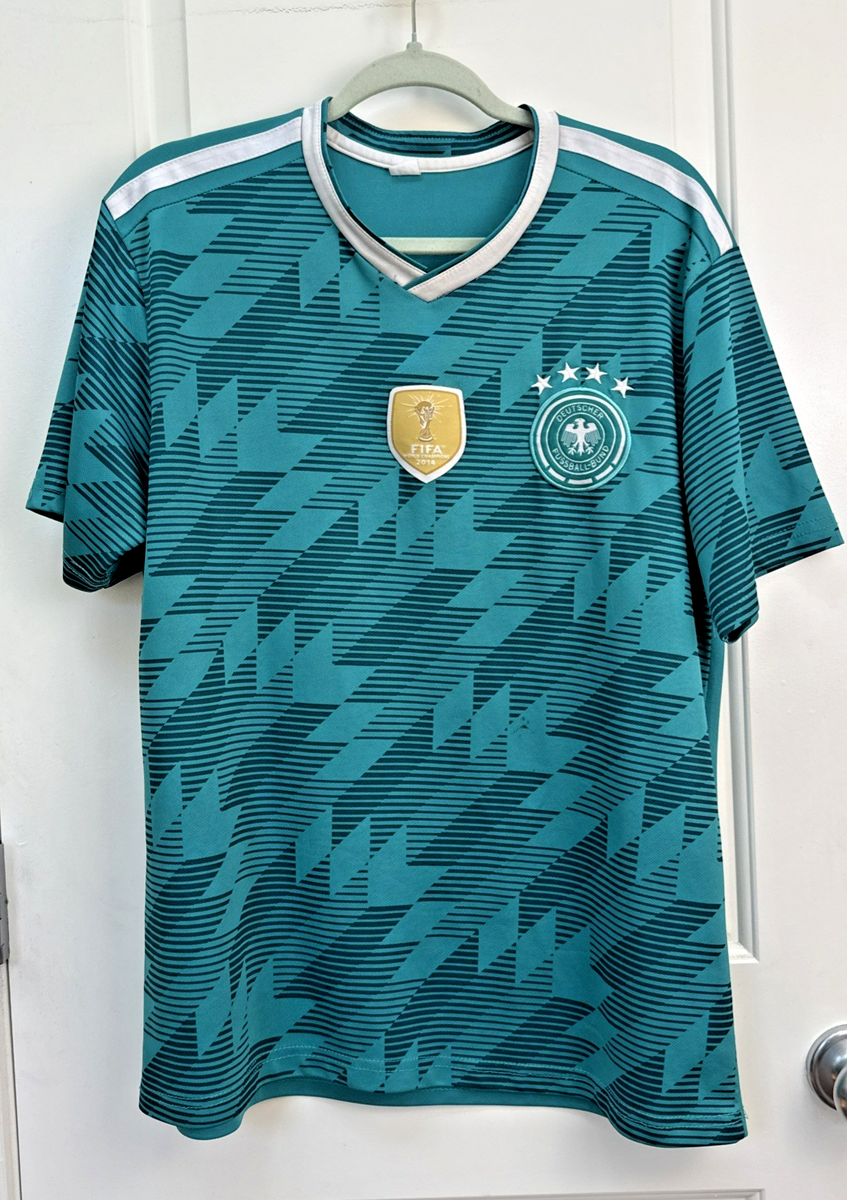 German FIFA 2014 World Cup Green Away Soccer Football Jersey