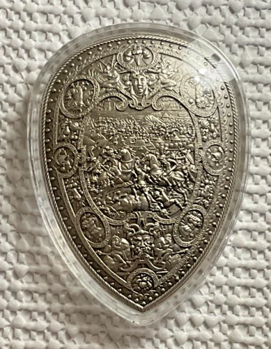 South Korea Henry II Shield 2022 .999 Fine Silver 2 oz Stackable In Capsule