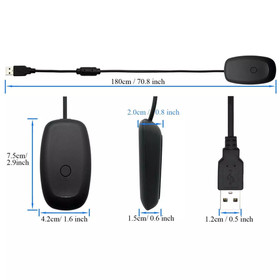 For xbox 360 receiver USB Black PC Wireless Controller Gaming Receiver Adapter