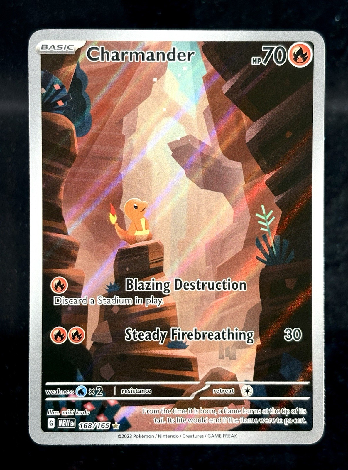 Charmander #168/165 - 2023 Pokemon Scarlet & Violet 151 IR Holo