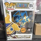 Funko Pop! Vinyl One Piece Sniper King Chase Exclusive Autographed #1514 PSA