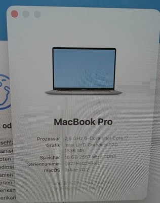 macbook pro 16 zoll silbergrau gebraucht voll funktionsfähig