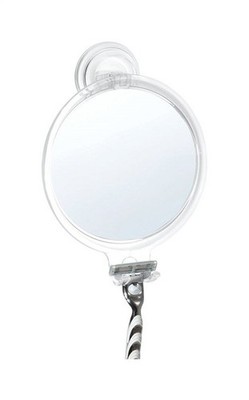 InterDesign 52120 Powerlock Clear Plastic Shower Mirror 8 H x 2.3 W x 5.8 L in.