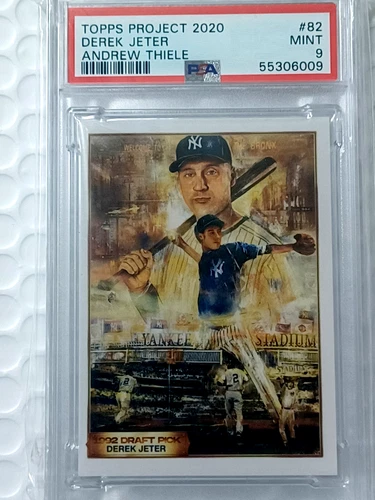 2020 Topps Project 2020 #82 DEREK JETER PSA 9 Mint