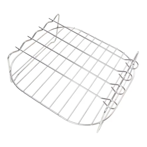Grillrost für Heißluftfritteuse, doppelschichtiger Grillrost, universelles - Bild 2 von 8