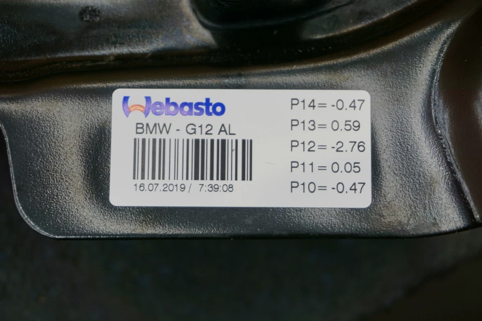 Techo corredizo trasero techo ventana panel cristal laminado 54107359333 BMW 750 M760 B7 17-20 Foto 2 de 4