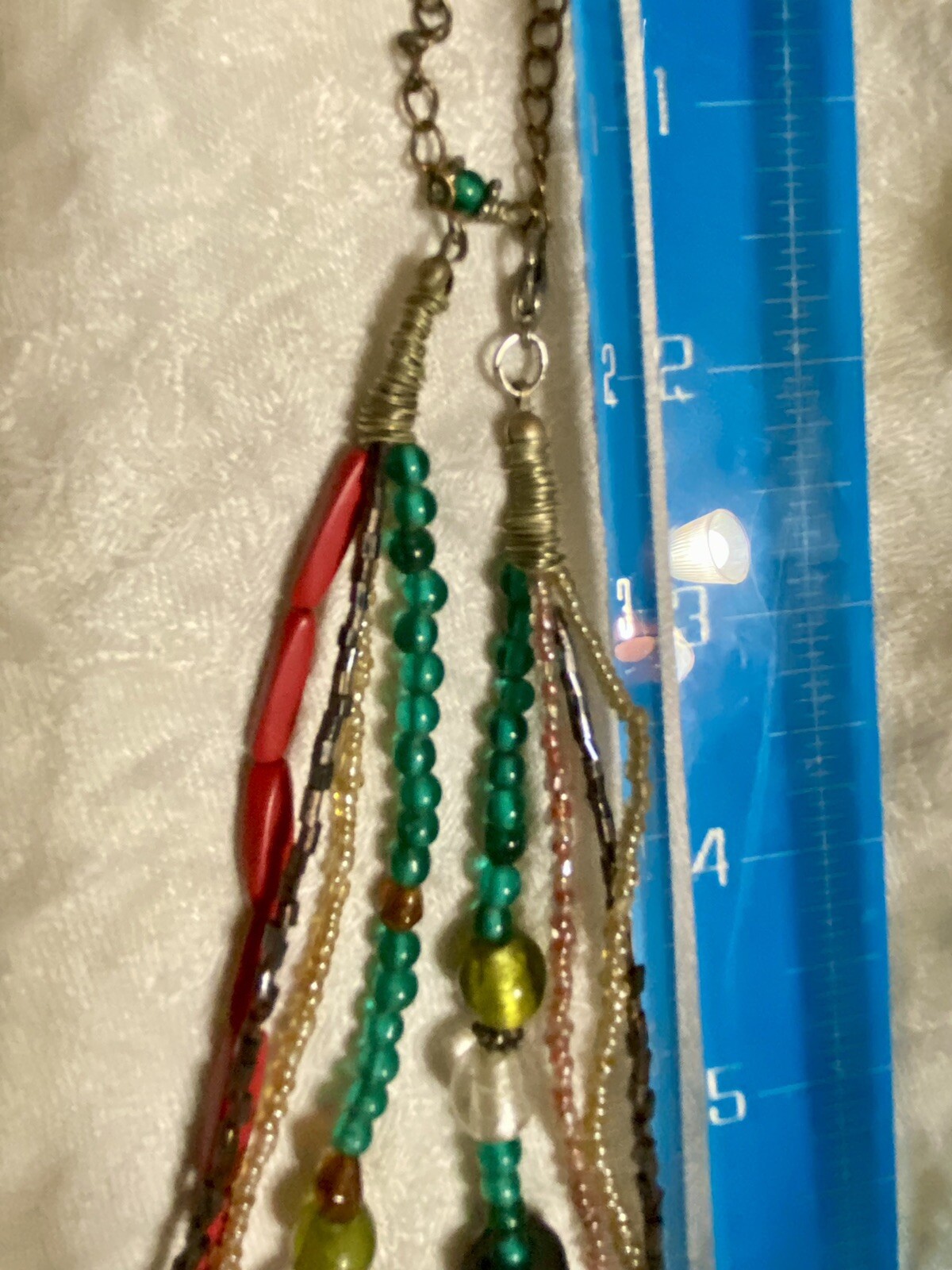 Artisan Crafted MulticoloredMultistrand Glass Bea… - image 3