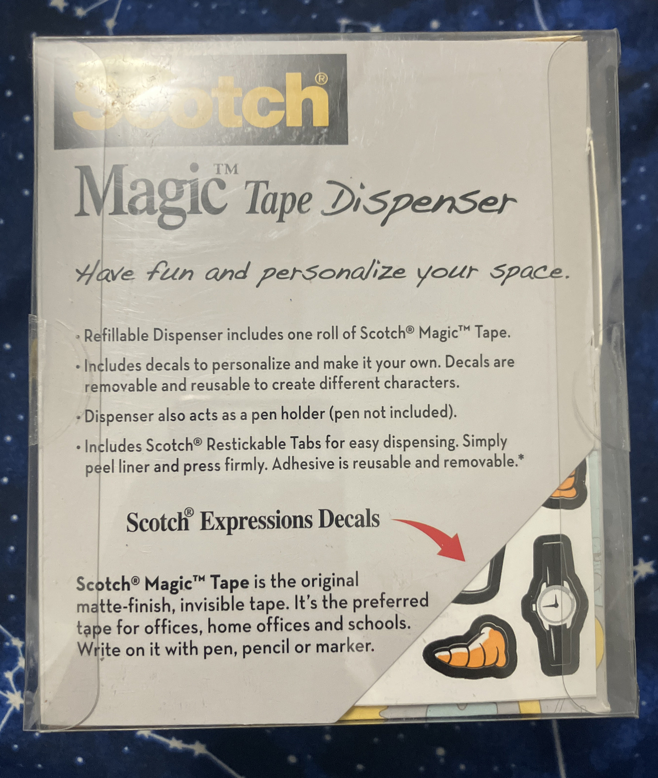 3M Scotch Magic Tape Dispenser Emoji yellow Spenser NEW eBay