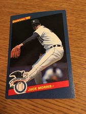 LEAF-DONRUSS BASEBALL 1986 JACK MORRIS AMERICAN LEAGUE OVERSIZED CARD 18