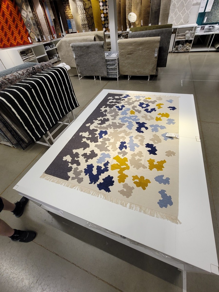 IKEA Videbak Hand-Woven Rug 100% Wool Natural 6' 5