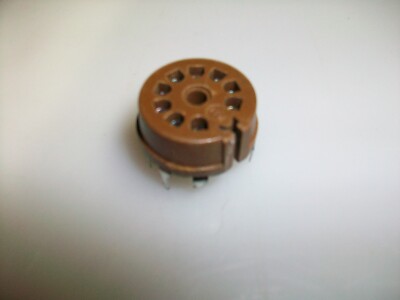MIL SPEC MICALEX 9 PIN PC TUBE SOCKETS MADE IN USA.