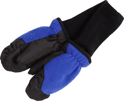Tundra Boots 241708 Boys Kids Fleece Mittens Cold Weather Royal Size Medium