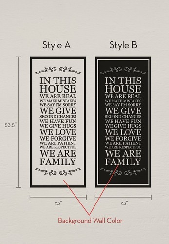 In This House Wall Decal, House Rules Decal - Bild 3 von 5