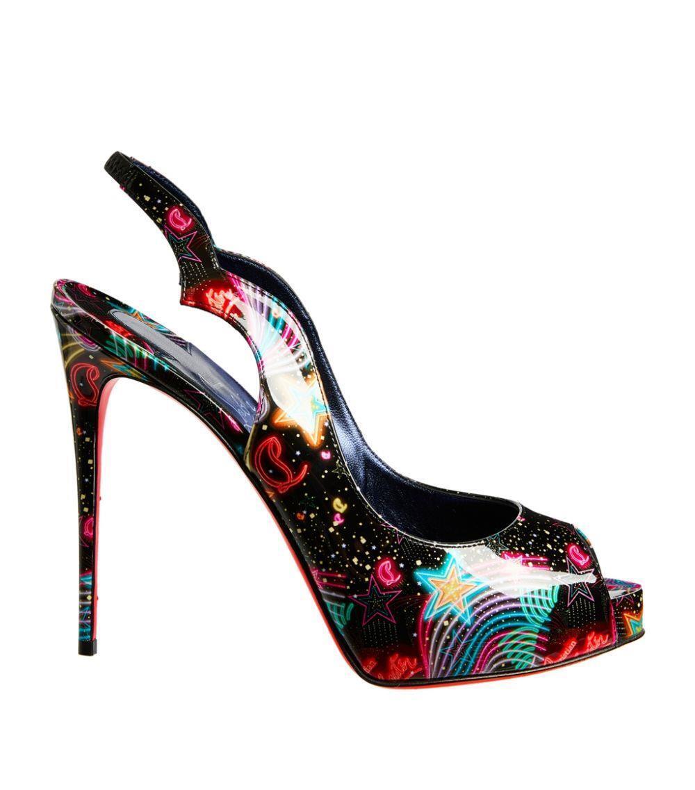 Christian Louboutin HOT CHICK SLING ALTA Scallop Starlight Christian Louboutin HOT CHICK SLING ALTA Scallop Starlight