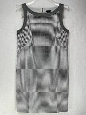 AnnTaylor Women's size Small Sleeveless Shift Dress Black and White