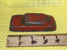 Vintage 1950s Tin Litho Toy Red Fire Chief Car