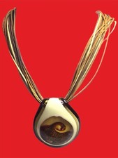 ANTICA MURRINA VENEZIA VOLTOLINA MULTI STRAND LEATHER NECKLC MURANO GLASS PENDNT