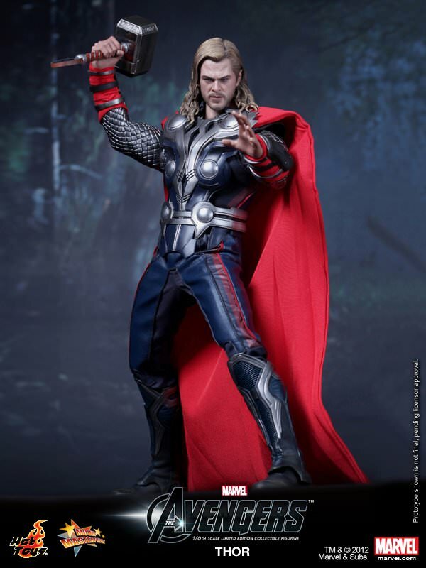 ホットトイズMMS175 アベンジャーズTHOR HOT TOYS MARVEL THE AVENGERS THOR MMS175 1/6 SCALE ACTION