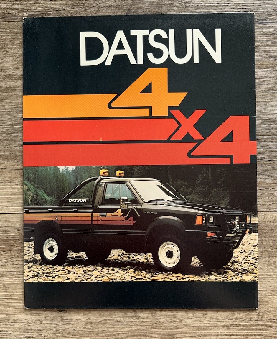Datsun 720 4x4 Pickup Truck Folder Vintage Paper 70s 80s Portfolio