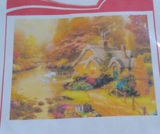 DIY Cottage Cross Stitch Kit Stamped 50x40cm