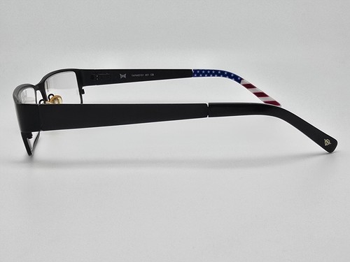 Tapout TAPMO101 001 CS Matte Black American Flag Eyeglasses Frame w/ Flexhinge - Picture 4 of 13