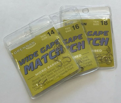 Drennan Wide Gape Micro Barbed Hooks Various Sizes