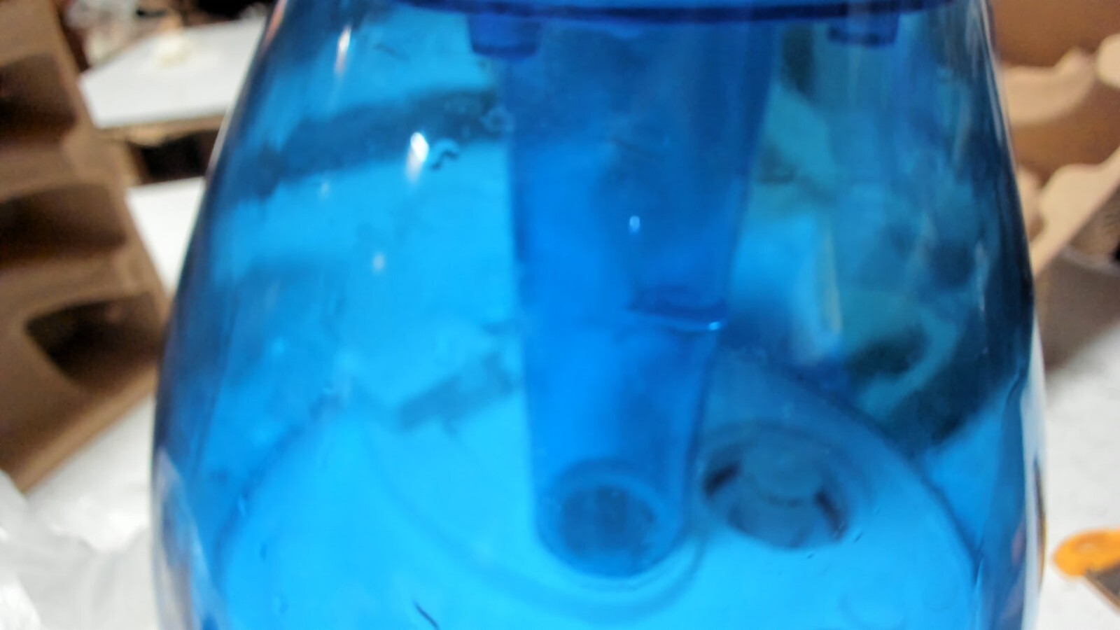 Crane Drop Ultrasonic Cool Mist Humidifier EE-5301 1 Gallon Tank White Blue