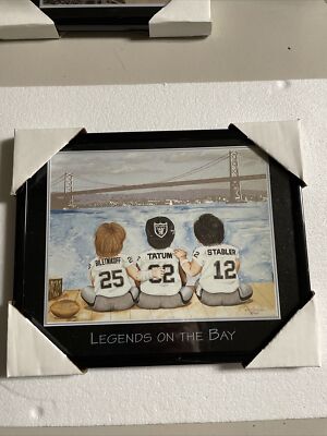 Harrison Woods OAKLAND RAIDERS Legends of the bay Bilenikoff ,Tatum,Stabler New
