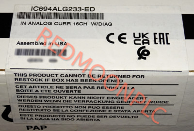 FACTORY SEALED IC694ALG233 PACSystems RX3i Input Analog 16 Channel Voltage