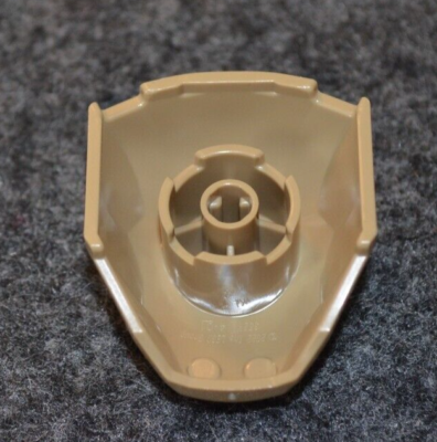 1) 4x4 Dark Tan Sandman Face w/ 2x2 Connector on Back Brick ~ New