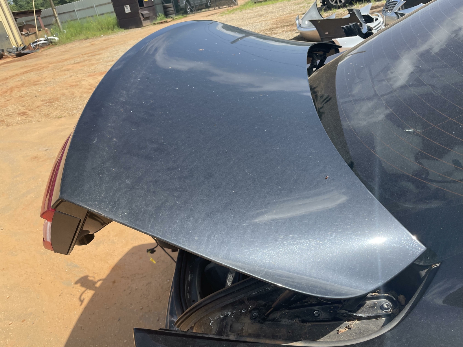 2008 MASERATI GRANTRUISMO TRUNK LID HATCH OEM BLACK WITH TAIL LIGHTS