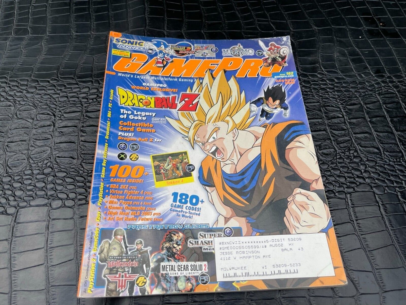 MARCH 2002 GAMEPRO video game magazine DRAGONBALL Z LEGACY OF GOKU