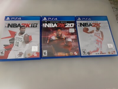 NBA 2K18 , NBA 2K20 , NBA 2K21 - PS4 - Used - Tested