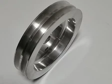 SB Chevy Billet Aluminum Crank Pulley 2 Groove Short Water Pump SWP SBC 350