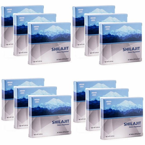720 (12x60 Pack) Altaic Pure Shilajit "MUMIJO" Dry Drops Mumio Mumiyo Resin