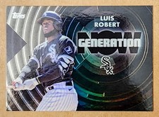 2022 Topps Series 1 Generation Now GN-10 Black Luis Robert 117/299 White Sox