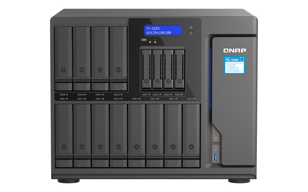 QNAP TS-1655-8G NAS-система с 16 отсеками